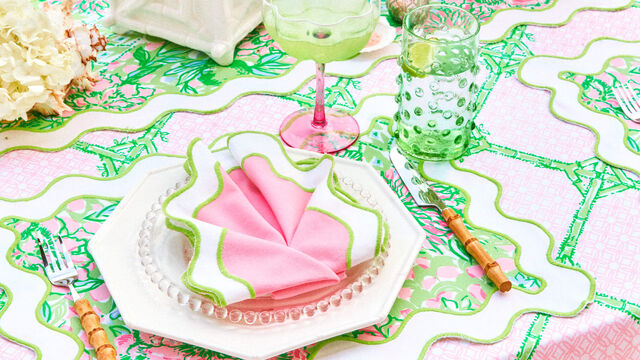 Tablescape with colorful decor